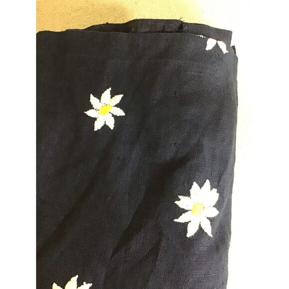 Women Vintage 90’s Sheath Dress Santa Fe Daisy Embroidered Lined Dress Sz10 Blue - Picture 5 of 11